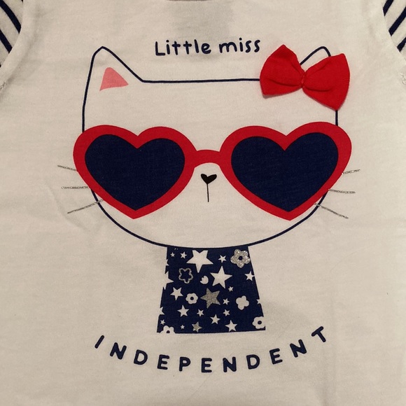 ⭐️ Host Pick!!! ⭐️ 2/$25* ❤️ NWT-First Impressions Girls Cap Sleeve Tee - 12M - Picture 7 of 7